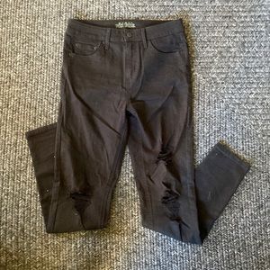 Black high rise jeans